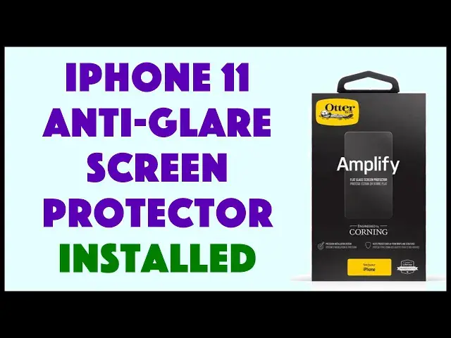 'Video thumbnail for Otterbox "Amplify" Glare Guard Screen Protector for the iPhone 11 Pro - INSTALLED'