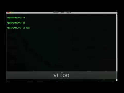 'Video thumbnail for The vi/vim editor - Lesson 1'