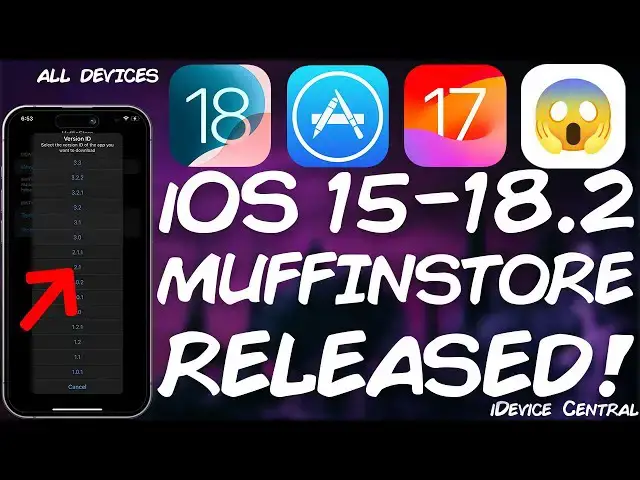 'Video thumbnail for iOS 15.0 - 18.2 Jailbreak News: MuffinStore RELEASED for All Devices! Downgrade Any iOS App'