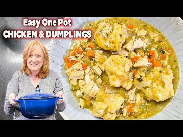 'Video thumbnail for CHICKEN & DUMPLINGS One Pot Easy Classic Dinner Idea'