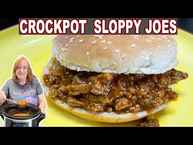 'Video thumbnail for CROCKPOT SLOPPY JOES | Slow Cooker Ground Beef Recipe'