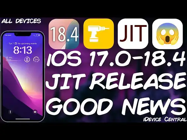 'Video thumbnail for iOS 18.4 - 17.0 GREAT NEWS! JIT RELEASED For iOS 18.4 & iDevice Toolbox (My Own Tool!)'