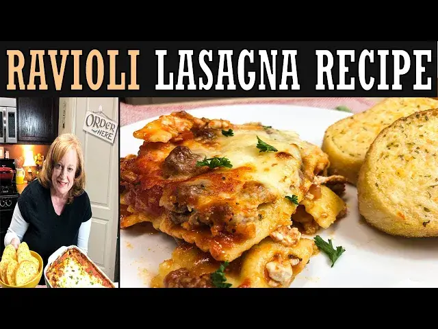 'Video thumbnail for RAVIOLI LASAGNA RECIPE, COOK WITH ME LASAGNA CASSEROLE'