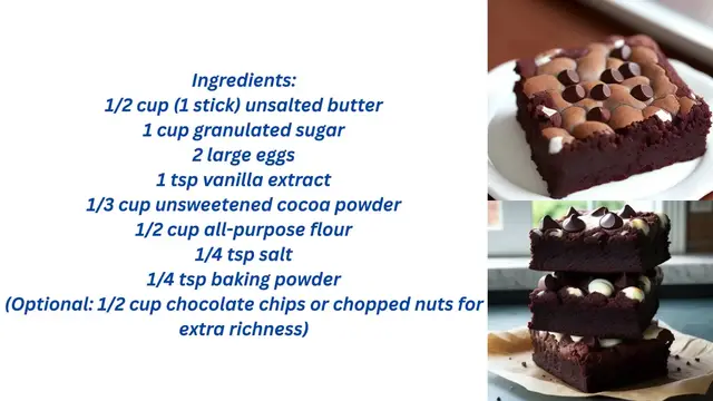 'Video thumbnail for How to make brownies'