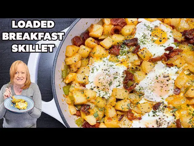 'Video thumbnail for Flavorful LOADED BREAKFAST SKILLET'