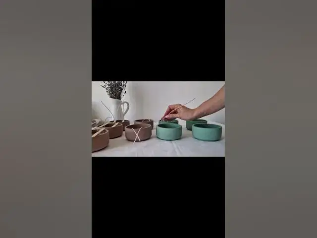 'Video thumbnail for Pouring a new batch of candles'