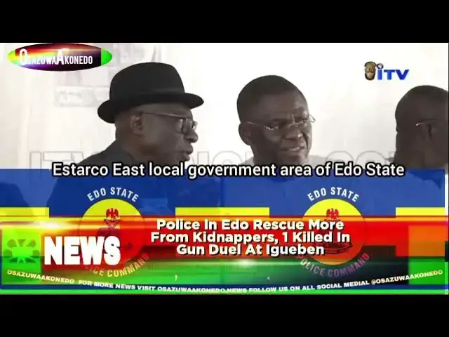 'Video thumbnail for Police In Edo Rescue More From Kidnappers, 1 Killed In Gun Duel At Igueben'