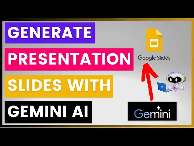 'Video thumbnail for How To Generate Presentation Slides With Gemini AI in Google Slides? [in 2024]'