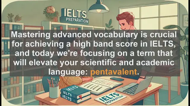 'Video thumbnail for 5000 Must Know IELTS 8.0 Vocabulary - IELTS Vocabulary: Understanding 'Pentavalent' for Band 8.0'