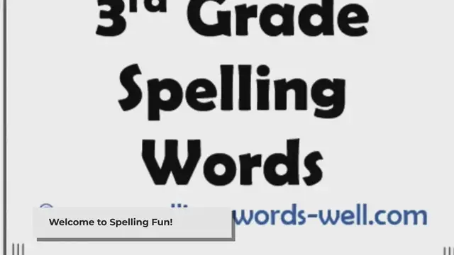 'Video thumbnail for Learn Fun 3rd Grade Spelling Words: Friend, Because, Beautiful'