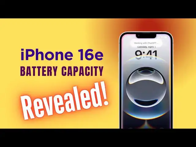 'Video thumbnail for Apple iPhone 16e Battery Capacity Revealed!'