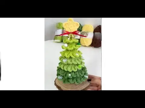 'Video thumbnail for Crochet Christmas Tree Tutorial'