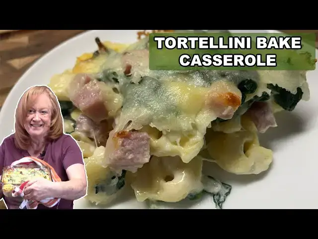 'Video thumbnail for CREAMY TORTELLINI BAKE CASSEROLE, An Easy Pasta Dish with Few Ingredients'