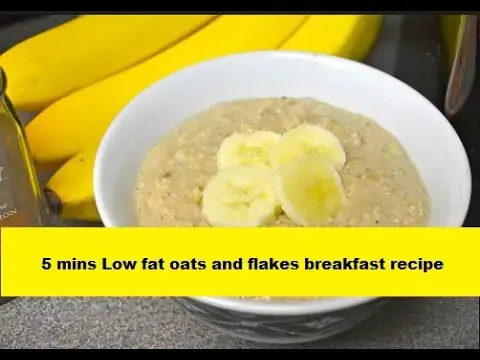 'Video thumbnail for Zero Oil Low fat Oats flakes breakfast for weight loss - Low fat breakfast'