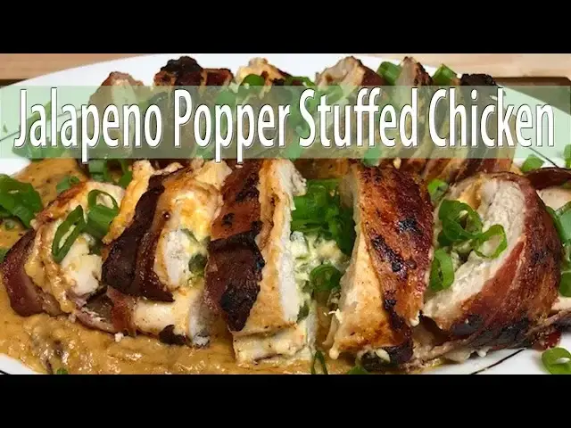 'Video thumbnail for JALAPENO POPPER STUFFED CHICKEN | TURNING AN APPETIZER INTO DINNER'