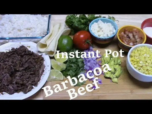 'Video thumbnail for INSTANT POT BARBACOA BEEF | TACOS AND RICE BOWLS'