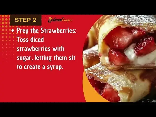 'Video thumbnail for Strawberry Cheesecake Chimichangas – Easy & Delicious'