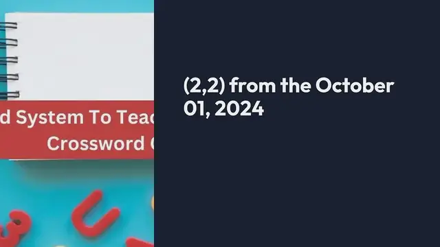 'Video thumbnail for Good, Sound System To Teach, If In Sections (2,2) Crossword Clue Puzzle Answer from October 01, 2024'