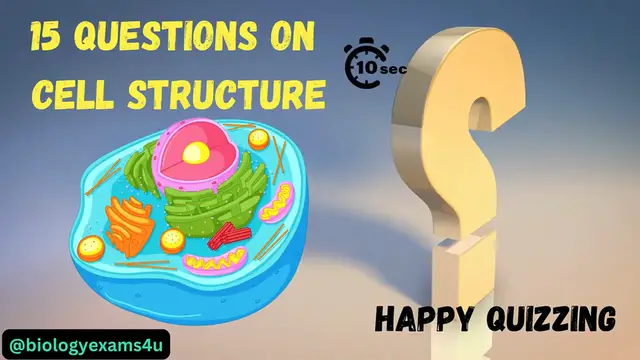 'Video thumbnail for Cell Structure Quiz Challenge| Can you answer all 15 Questions? Test your Knowledge!'