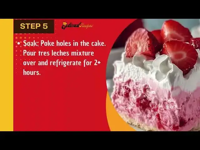 'Video thumbnail for Strawberry Tres Leches Cake – Easy Summer Dessert'