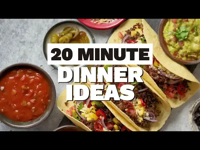 'Video thumbnail for Easy 20 Minute Dinners With Just a Few Ingredients'