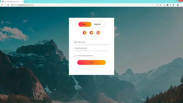 'Video thumbnail for How To Make Login & Registration Form Using HTML And CSS Step By Step'