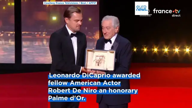 'Video thumbnail for Cannes 2025 Opening Ceremony: Robert De Niro awarded honorary Palme d'Or'