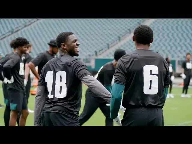 'Video thumbnail for Lord Brunson: eagles' wr development, running back room, and the nfl's taunting rule!'