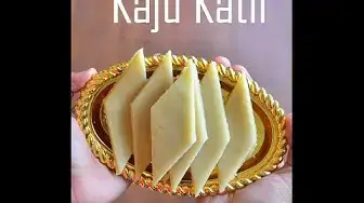'Video thumbnail for Kaju Katli Recipe - How to make Kaju katli at home - Kaju barfi/ Cashew burfi - Kaju Katli ki recipe'