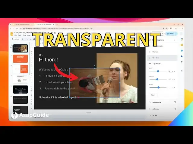 'Video thumbnail for How to Make an Image Transparent in Google Slides'