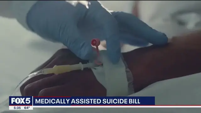 'Video thumbnail for New York lawmakers advance bill allowing medically assisted suicide for terminally ill patients'
