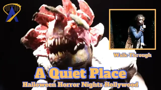 'Video thumbnail for A Quiet Place Haunted House at Halloween Horror Nights Hollywood 2024'