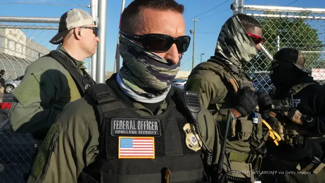 'Video thumbnail for ICE director defends agents wearing masks amid backlash'