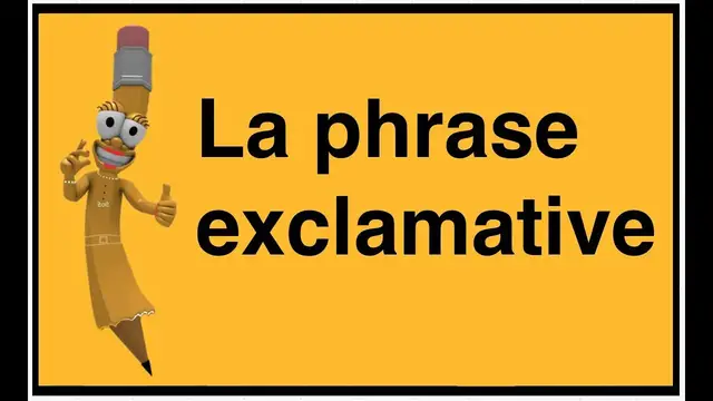 'Video thumbnail for La phrase exclamative'