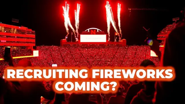 'Video thumbnail for Recruiting fireworks coming for Nebraska Football? Plus the latest fall camp intel'