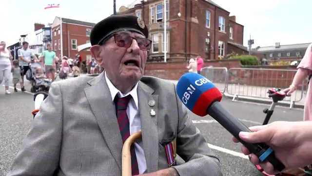 'Video thumbnail for WATCH: World War Two veteran hails Cleethorpes Armed Forces Day celebrations'