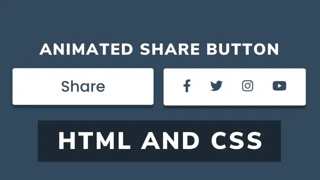 'Video thumbnail for Share Button Animation Using HTML CSS _ Social Media Button Animation'