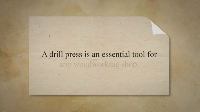 'Video thumbnail for How to Use a Drill Press for Woodworking?'