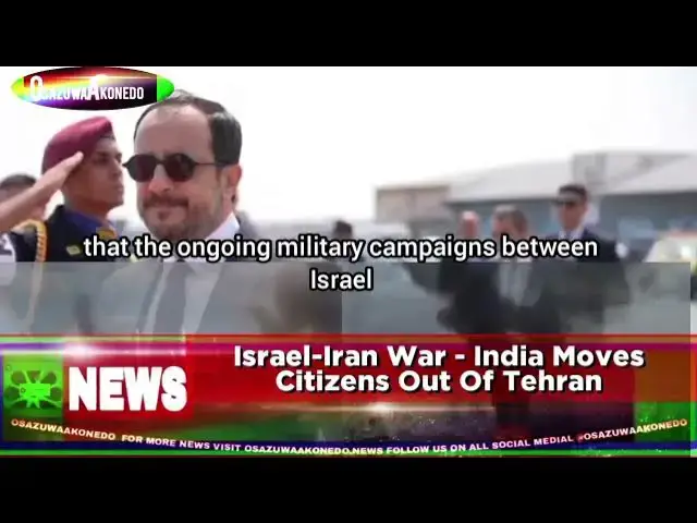 'Video thumbnail for Israel-Iran War - India Moves Citizens Out Of Tehran'
