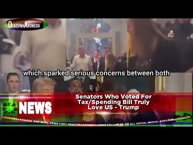 'Video thumbnail for Senators Who Voted For Tax, Spending Bill Truly Love US - Trump'