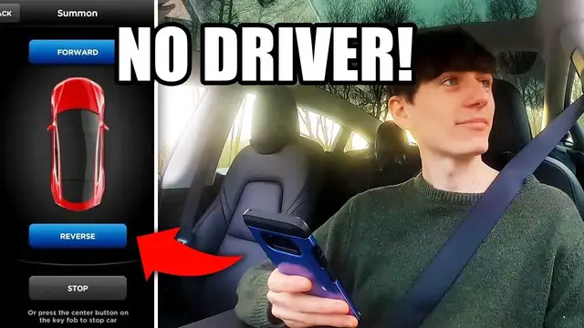 'Video thumbnail for Testing Tesla Smart Summon WHILE INSIDE THE CAR'