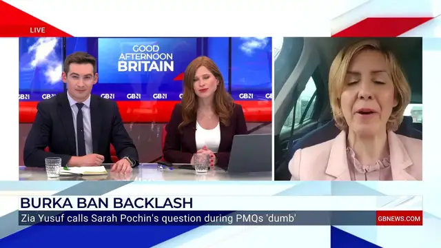'Video thumbnail for Dame Andrea Jenkyns demands ban on 'all face coverings' after calls for burka ban'
