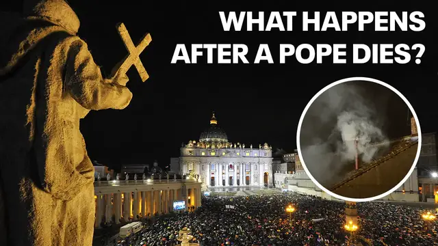 'Video thumbnail for What happens after a pope’s death? Conclave, funeral-- explained'