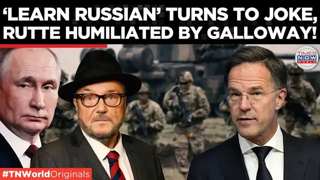 'Video thumbnail for “Without Russia, You’d Speak German!” – Former UK MP Annihilates NATO Chief! | Times Now World'