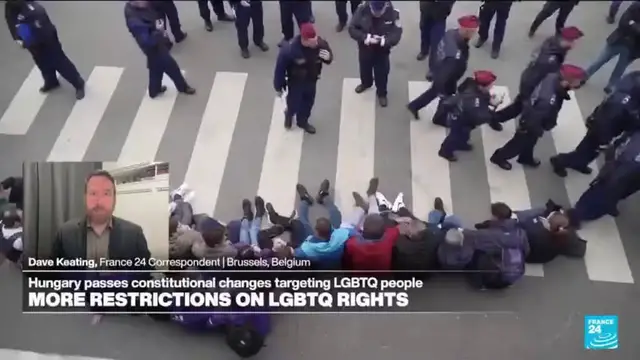 'Video thumbnail for Hungary passes constitutional changes targeting LGBTQ community'