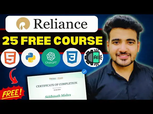 'Video thumbnail for Reliance Offering Free Web Development Courses | 25+ Free Online Courses for Students & Graduate'