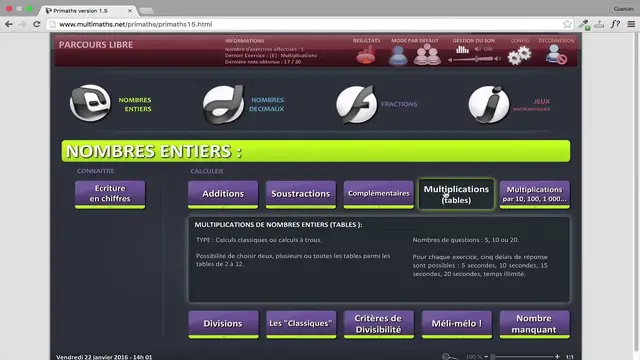 'Video thumbnail for Réviser les tables multiplication efficacement'