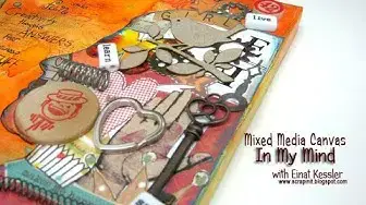 'Video thumbnail for Mixed media Collage Canvas: In My Mind'