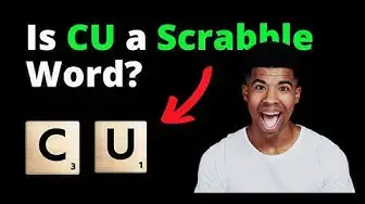 'Video thumbnail for Is CU a Scrabble Word? (SOLVED + 30 Word Builds)'