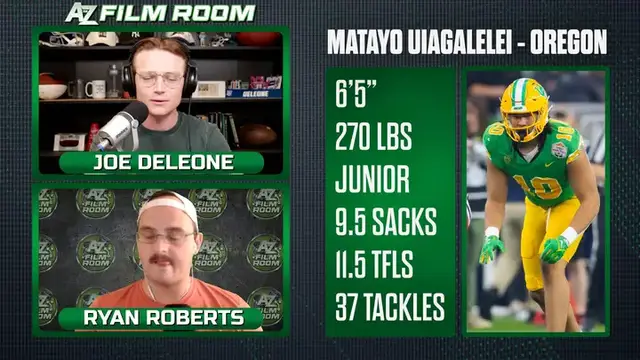 'Video thumbnail for Oregon EDGE Matayo Uiagalelei - 2026 NFL Draft'